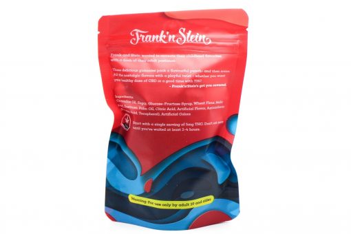 FRANK 'N’ STEIN THC GUMMIES – 500MG - $25 PER BAG